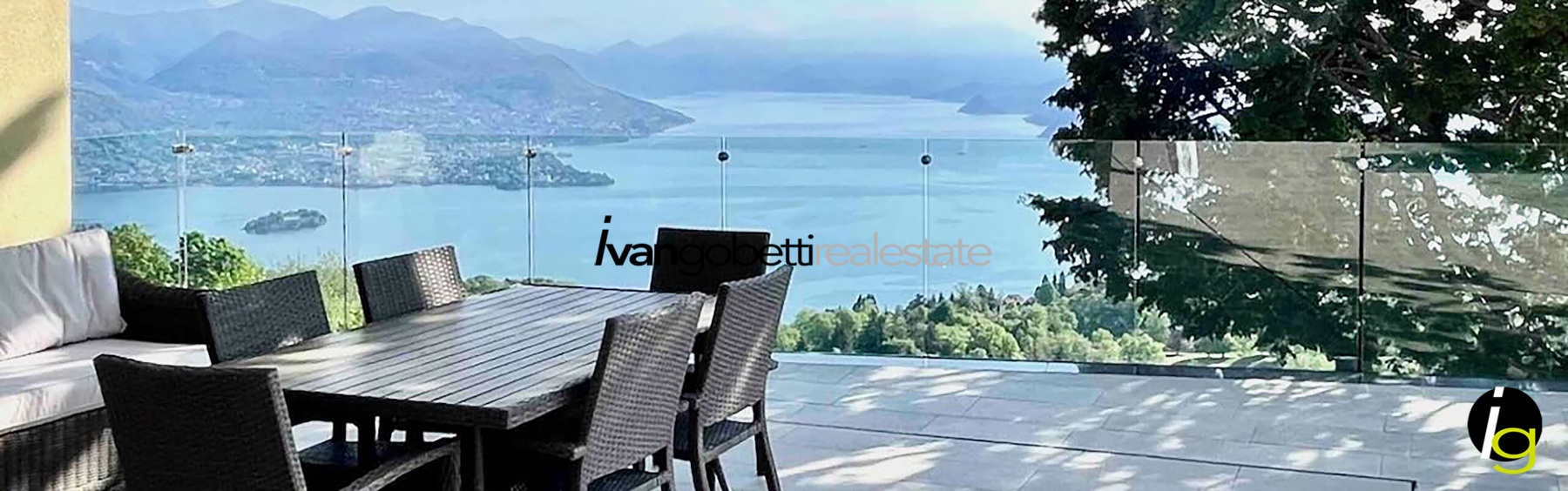 Luxurious modern villa with magnificent lake view and swimming pool on the hills of Stresa Lake Maggiore<br/><span>Product Code: 160123