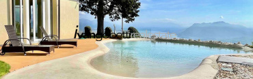 Luxurious modern villa with magnificent lake view and swimming pool on the hills of Stresa Lake Maggiore